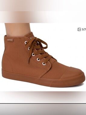 NWOT Bangs Sahara Sand High Top Unisex Sneakers Men’s US 6.5 Women’s 8